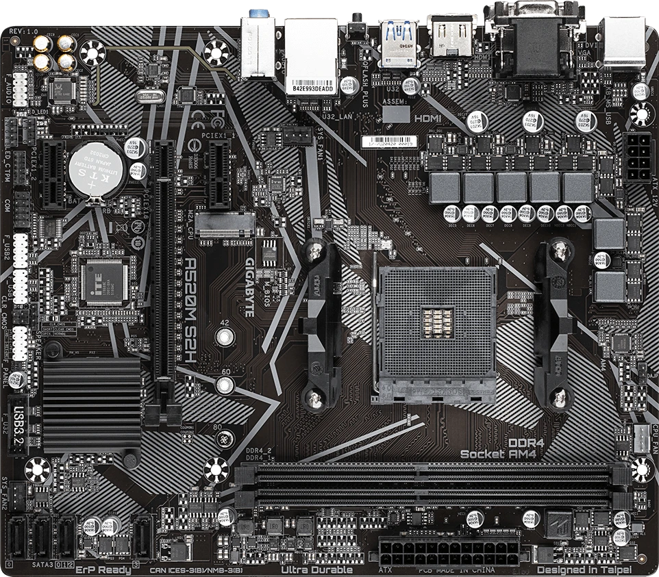 Gigabyte A520M S2H (Rev. 1.x)